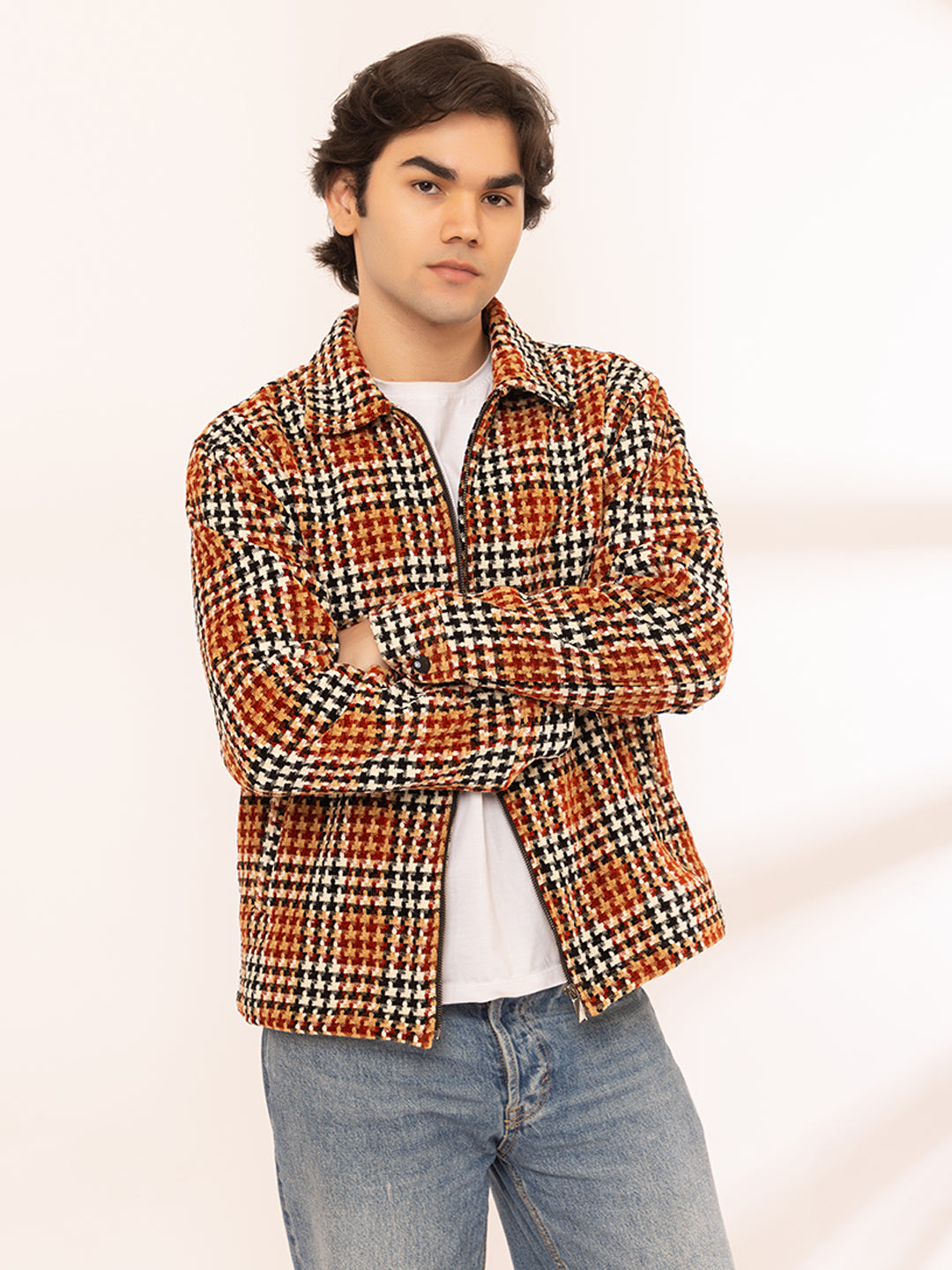 904 Chenile Sporty Jacket I Wine