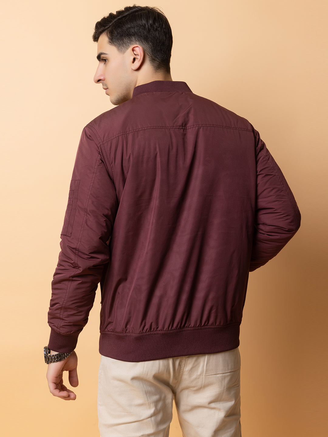 901 Quilted Bomber I Wine
