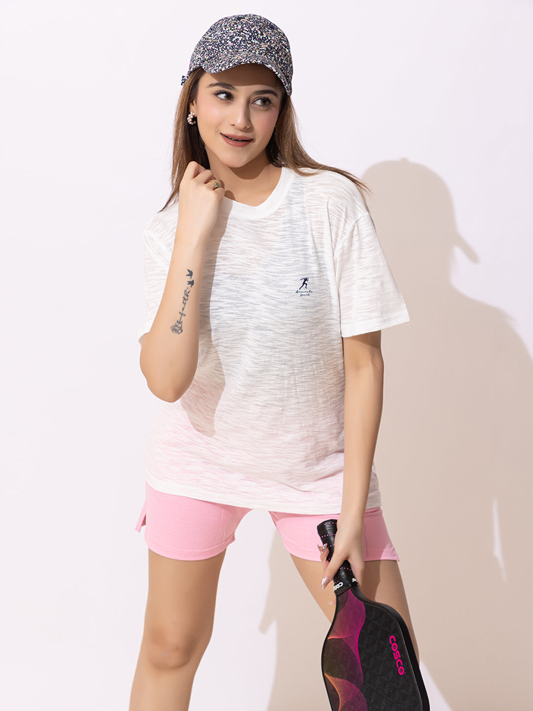 137 Oversized Dri-Fit Sports T-shirt I Pickleball I White
