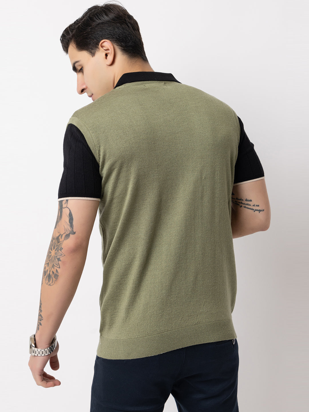 238 Cable Pullover I Wool I Woolmark Certified I Olive