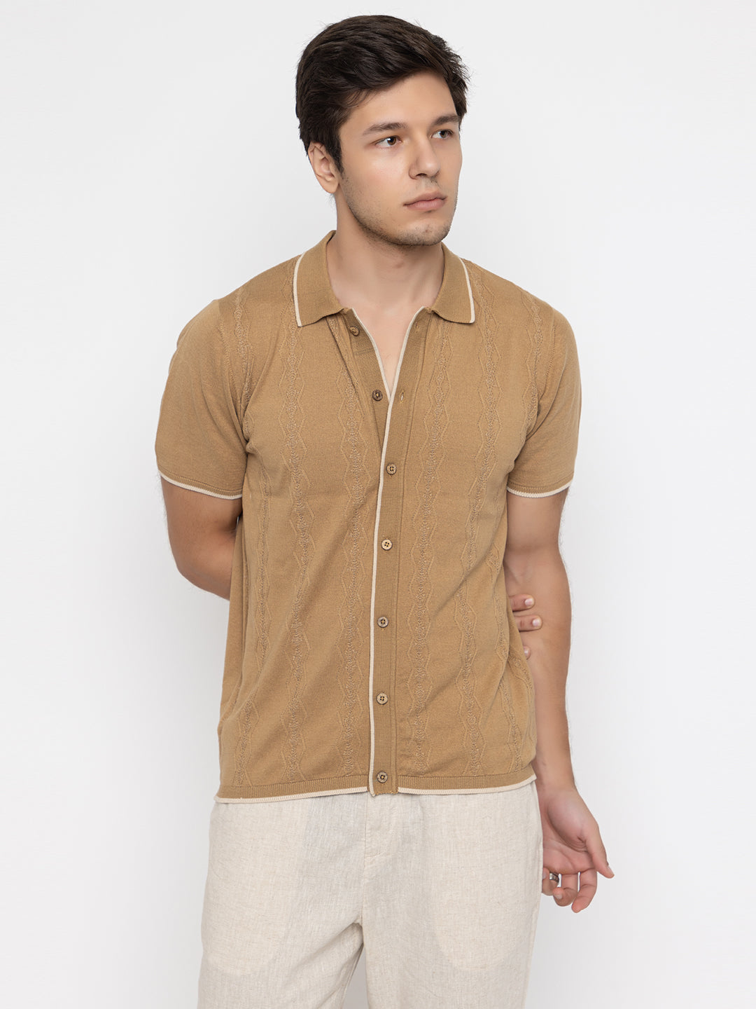610 Resort Knit Polo I Chocolate Brown