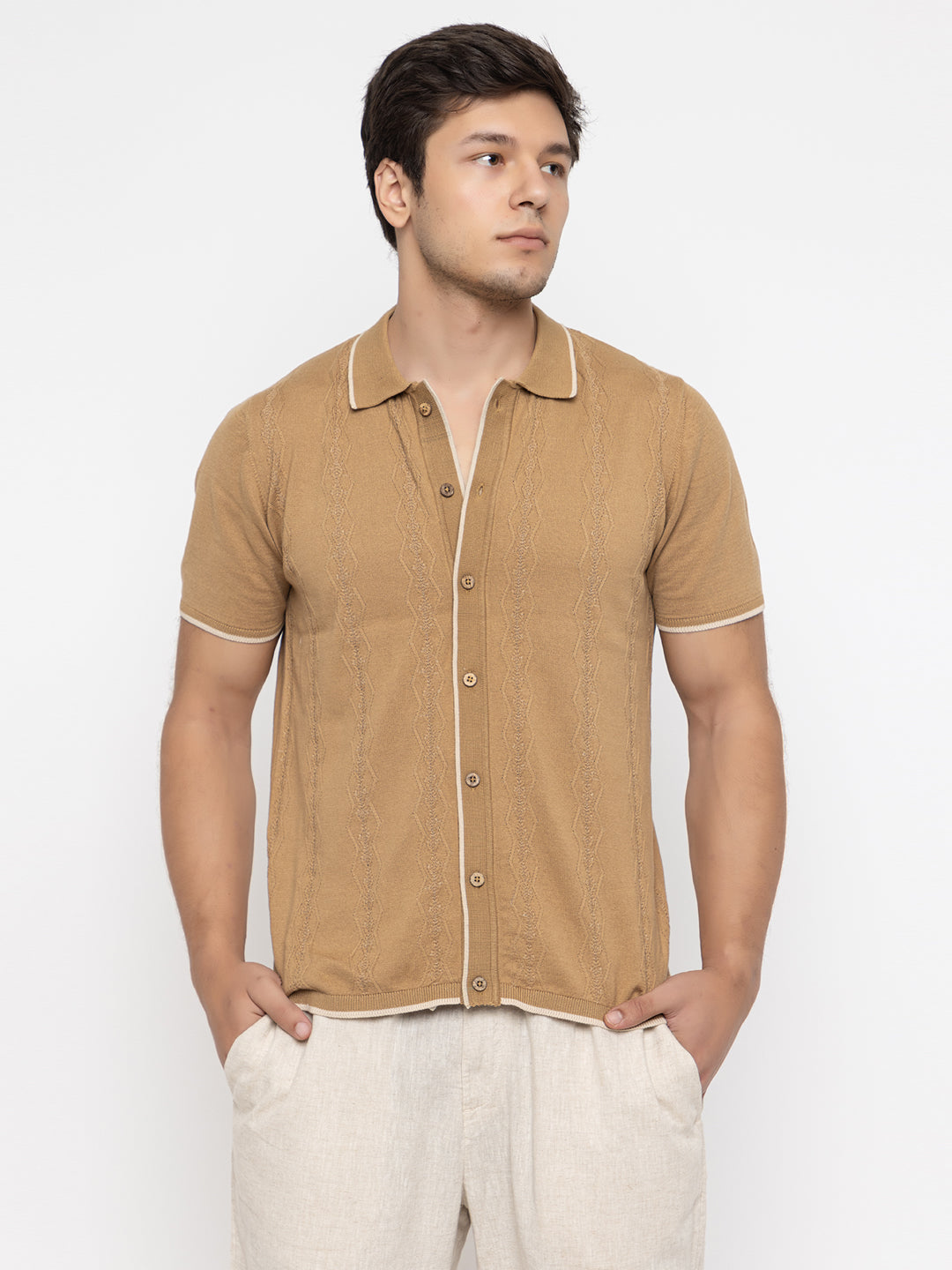 610 Resort Knit Polo I Chocolate Brown