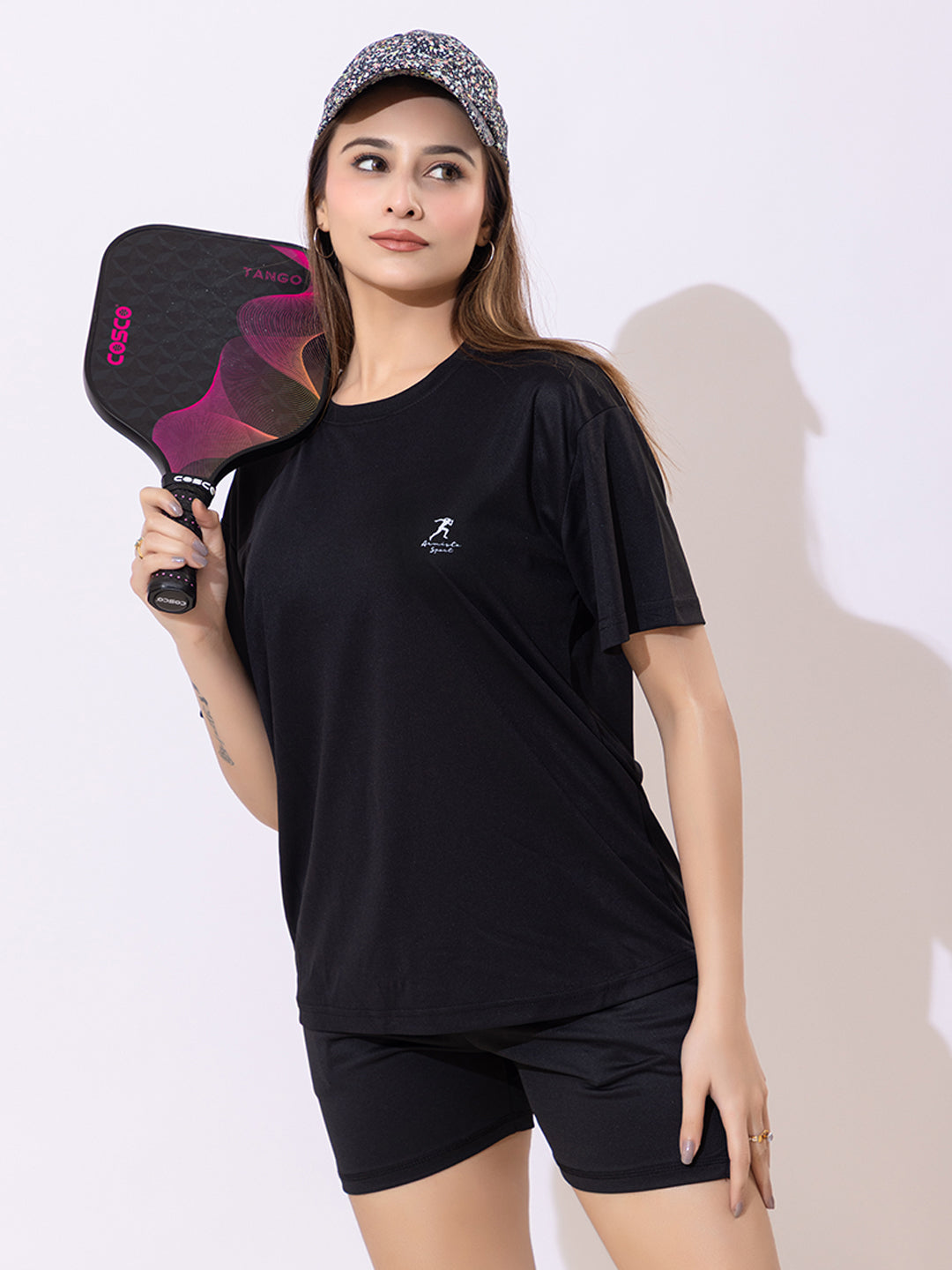 137 Oversized Dri-Fit Sports T-shirt I Pickleball & Paddle