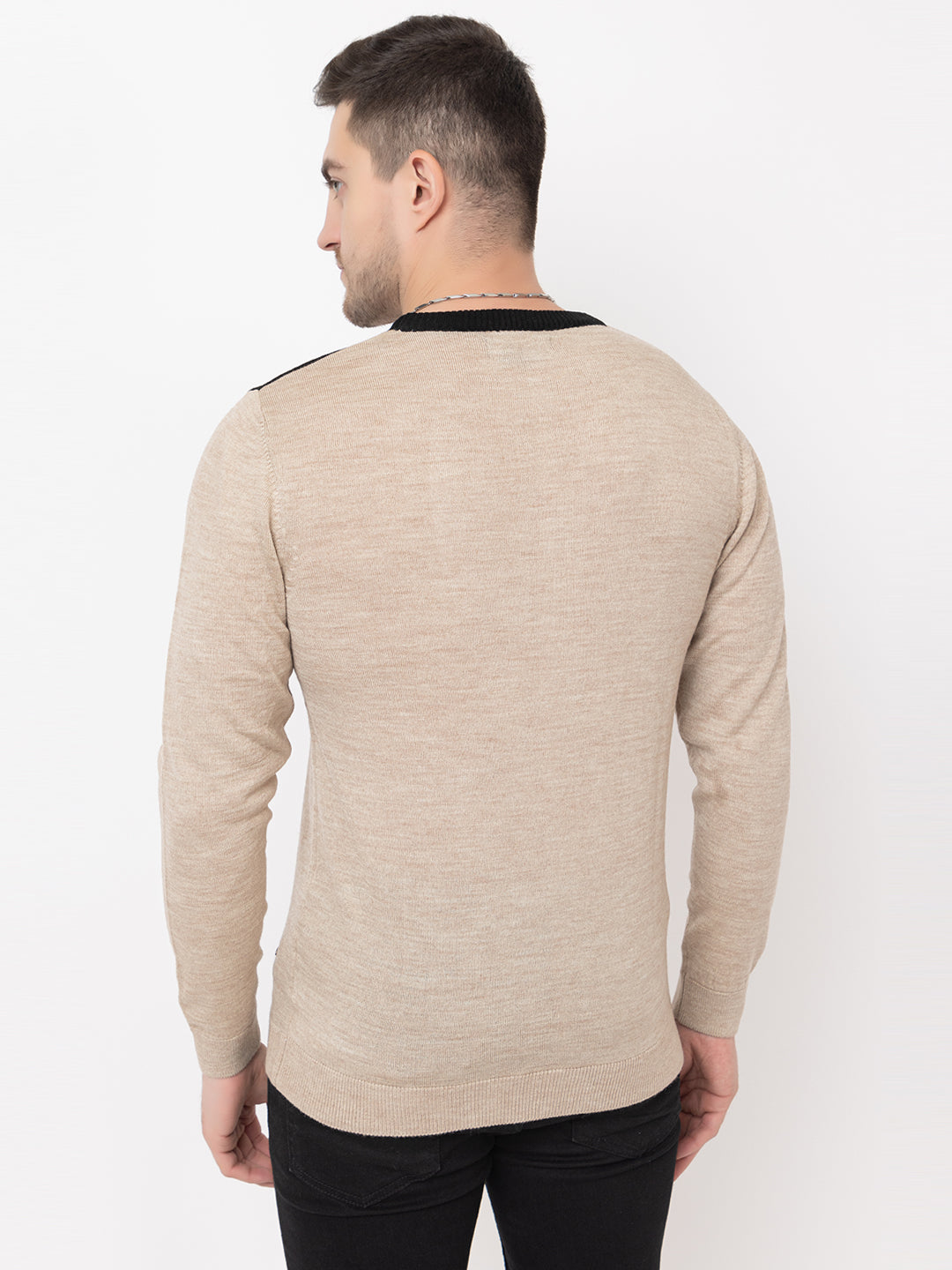 239 Nordic Intarsia Pullover I Wool I Woolmark Certified I Oatmeal