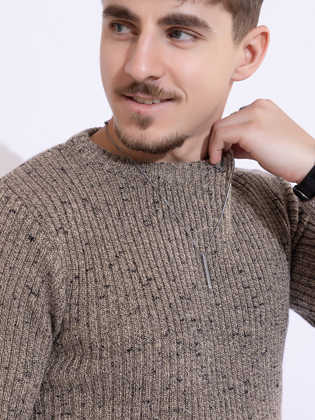 237 Chunky Ribbed Body Shaping Pullover I Sand