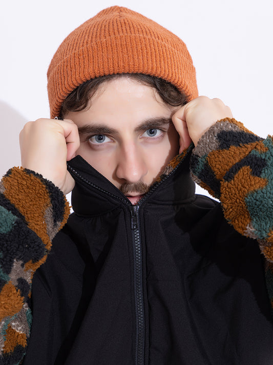 007 Rib Knitted Beanie I Rust I Unisex