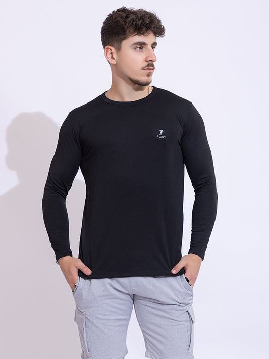122 Dri-Fit Sports T-shirt I Black I Long Sleeves