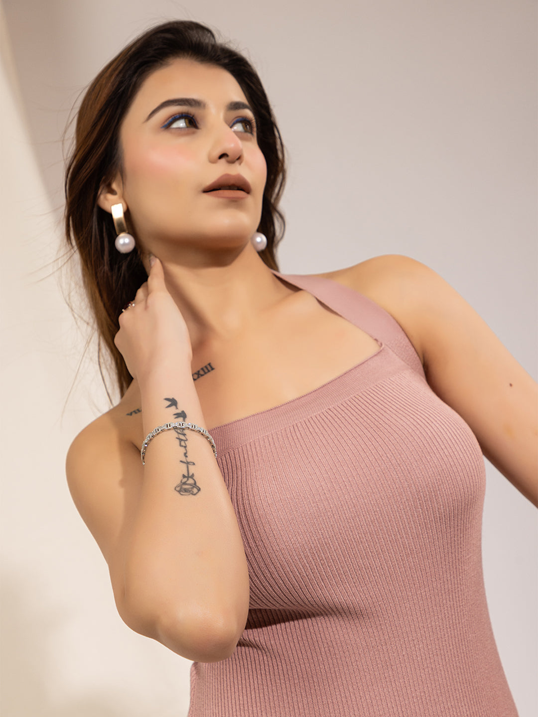 422 Halter Knit Midi Dress I Pure Cotton I Lavendar