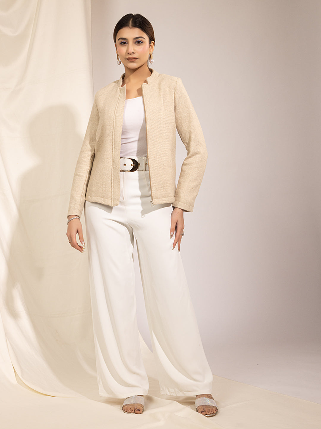 916 Wool Coat Jacket I Whipped Cream