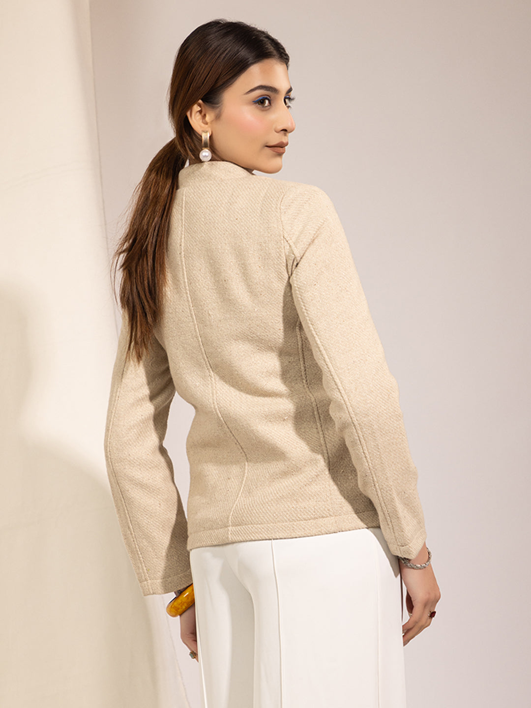 916 Wool Coat Jacket I Whipped Cream