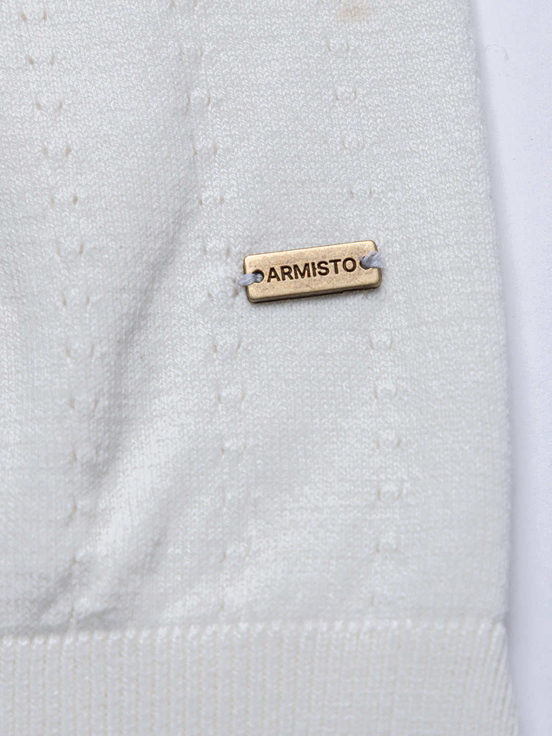 Italian Summer Textured Knit Polo I Vanilla I Boys