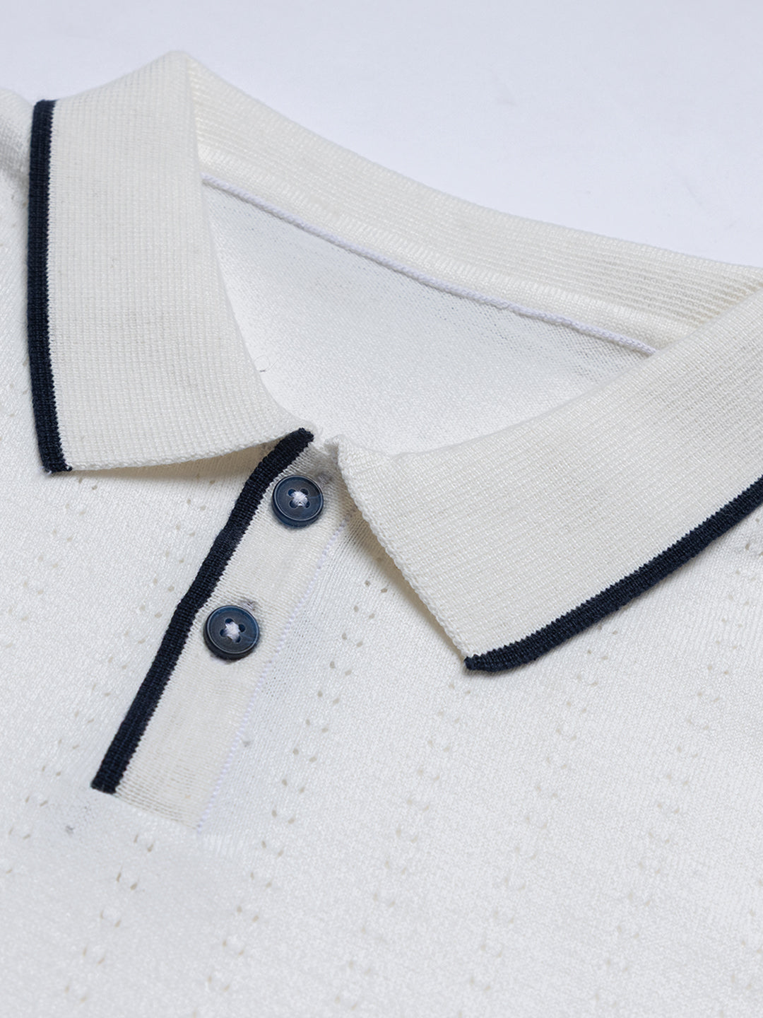 Italian Summer Textured Knit Polo I Vanilla I Boys