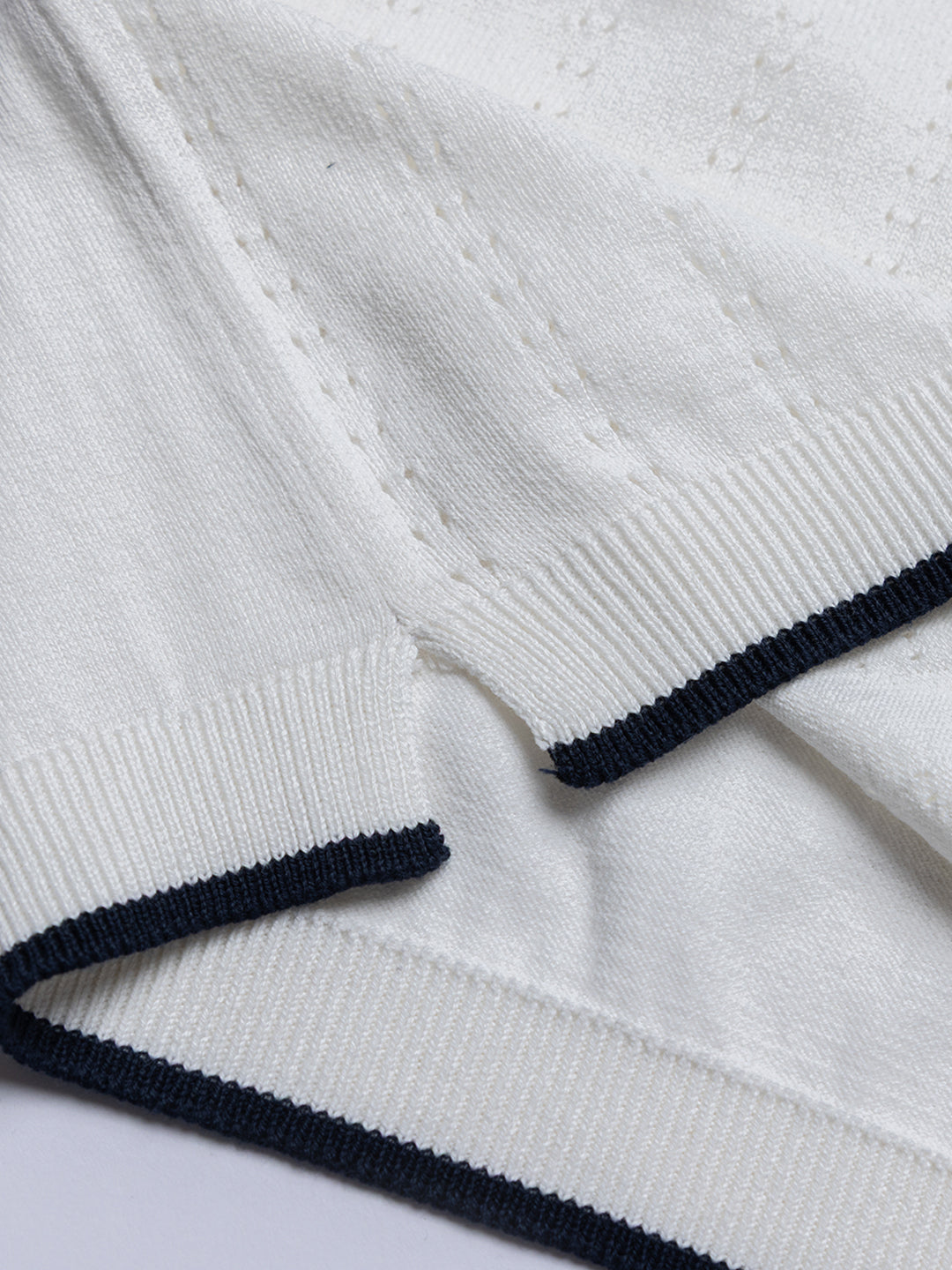 Italian Summer Textured Knit Polo I Vanilla I Boys