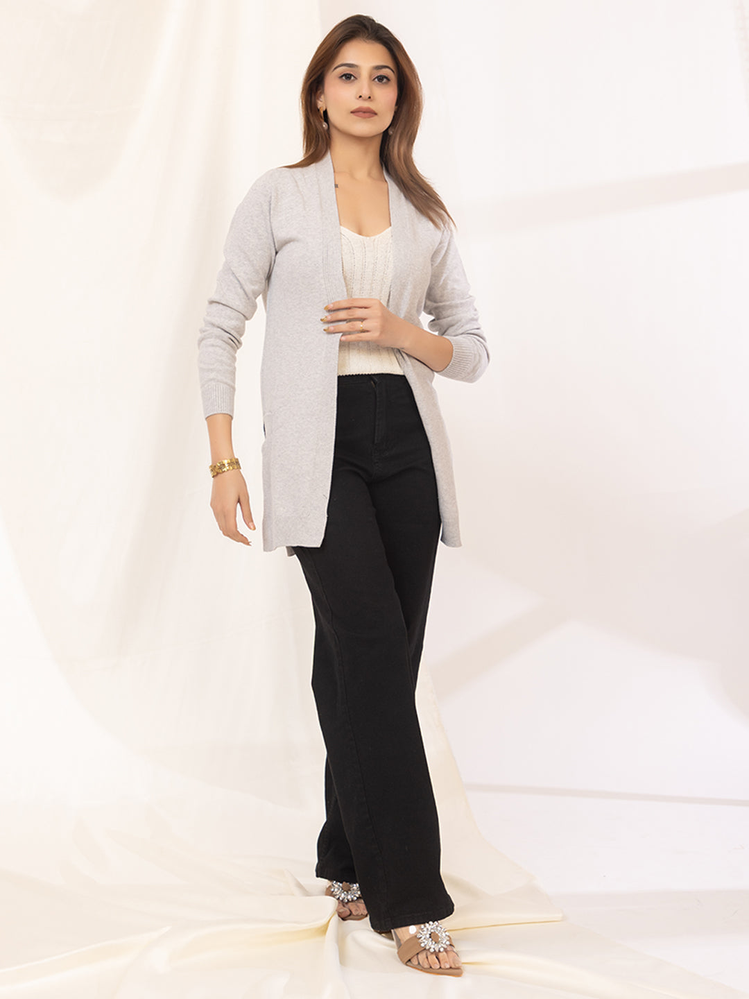 017 Winter Knit Shrug I Grey