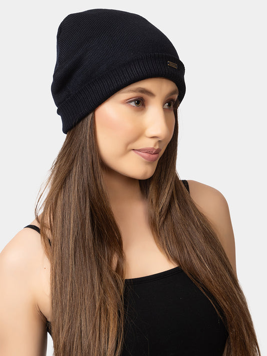 007 Knitted Beanie I Navy I Unisex