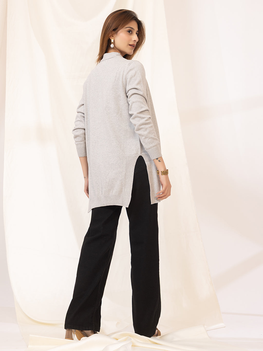 017 Winter Knit Shrug I Grey