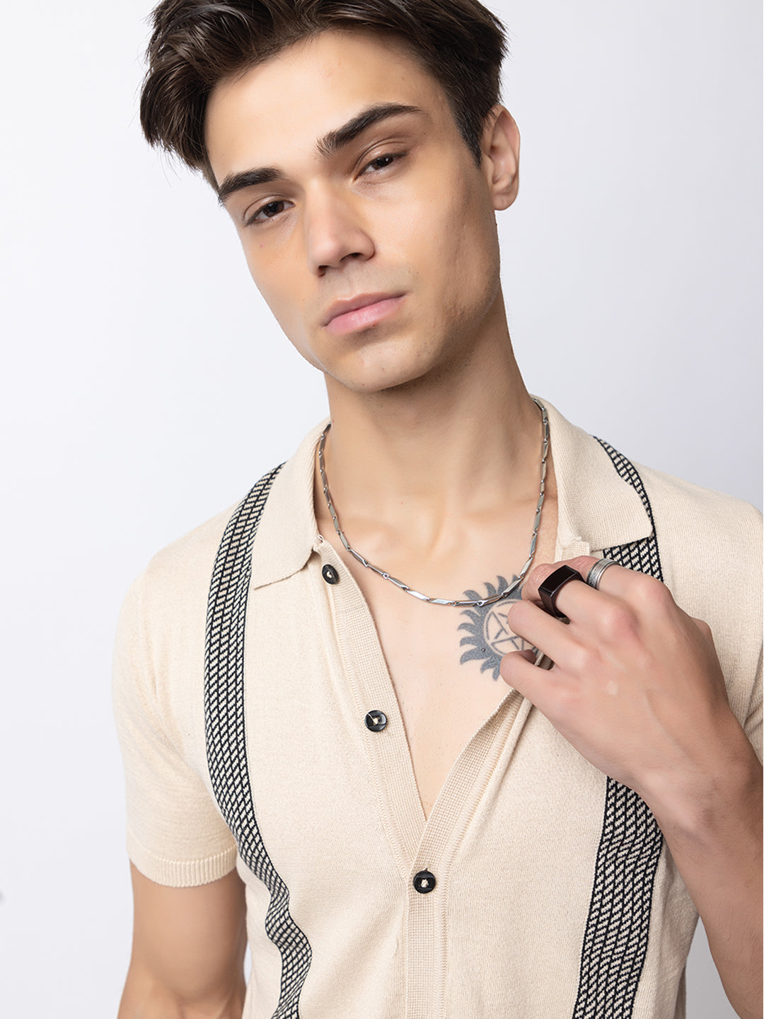 608 Resort Knit Polo I Oatmeal