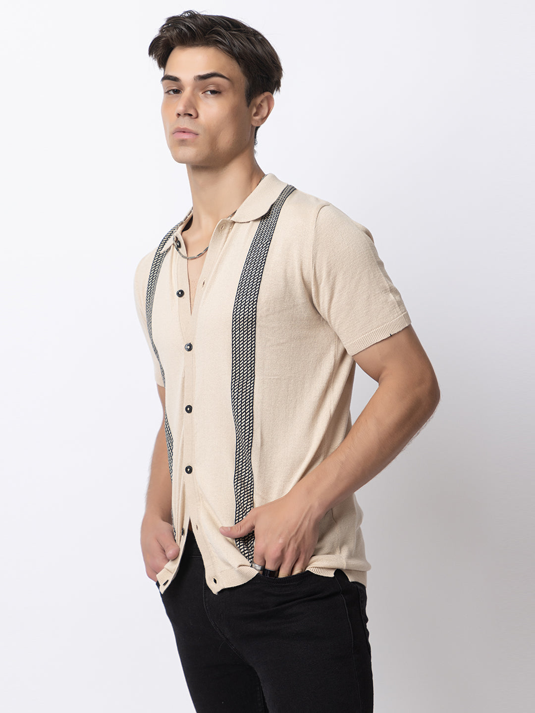 608 Resort Knit Polo I Oatmeal