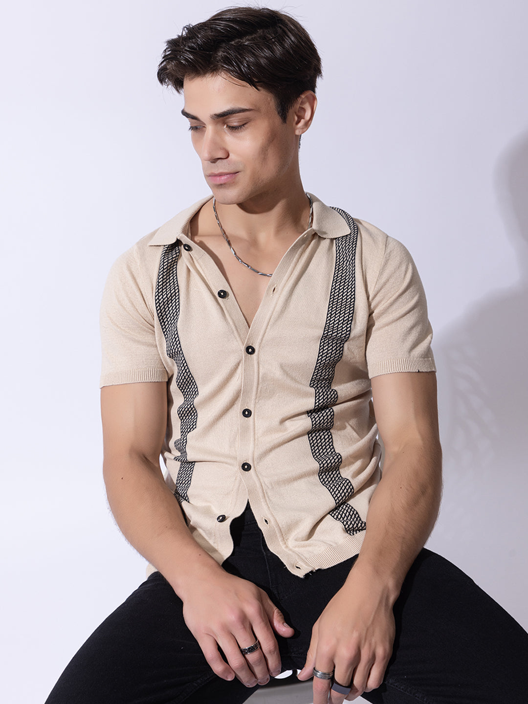 608 Resort Knit Polo I Oatmeal