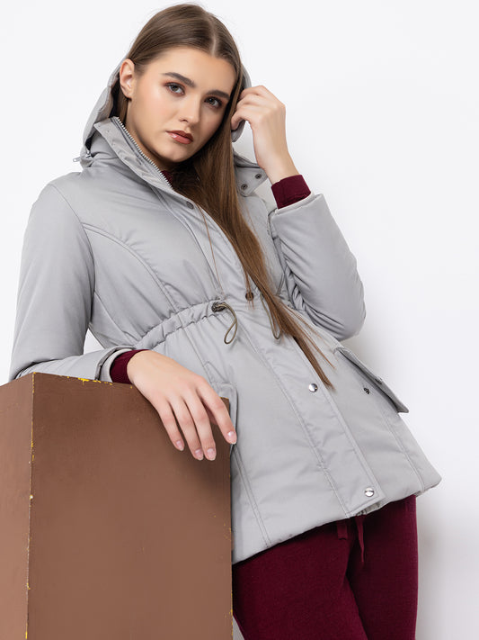 911 Quilted Parka with Detachable Hood