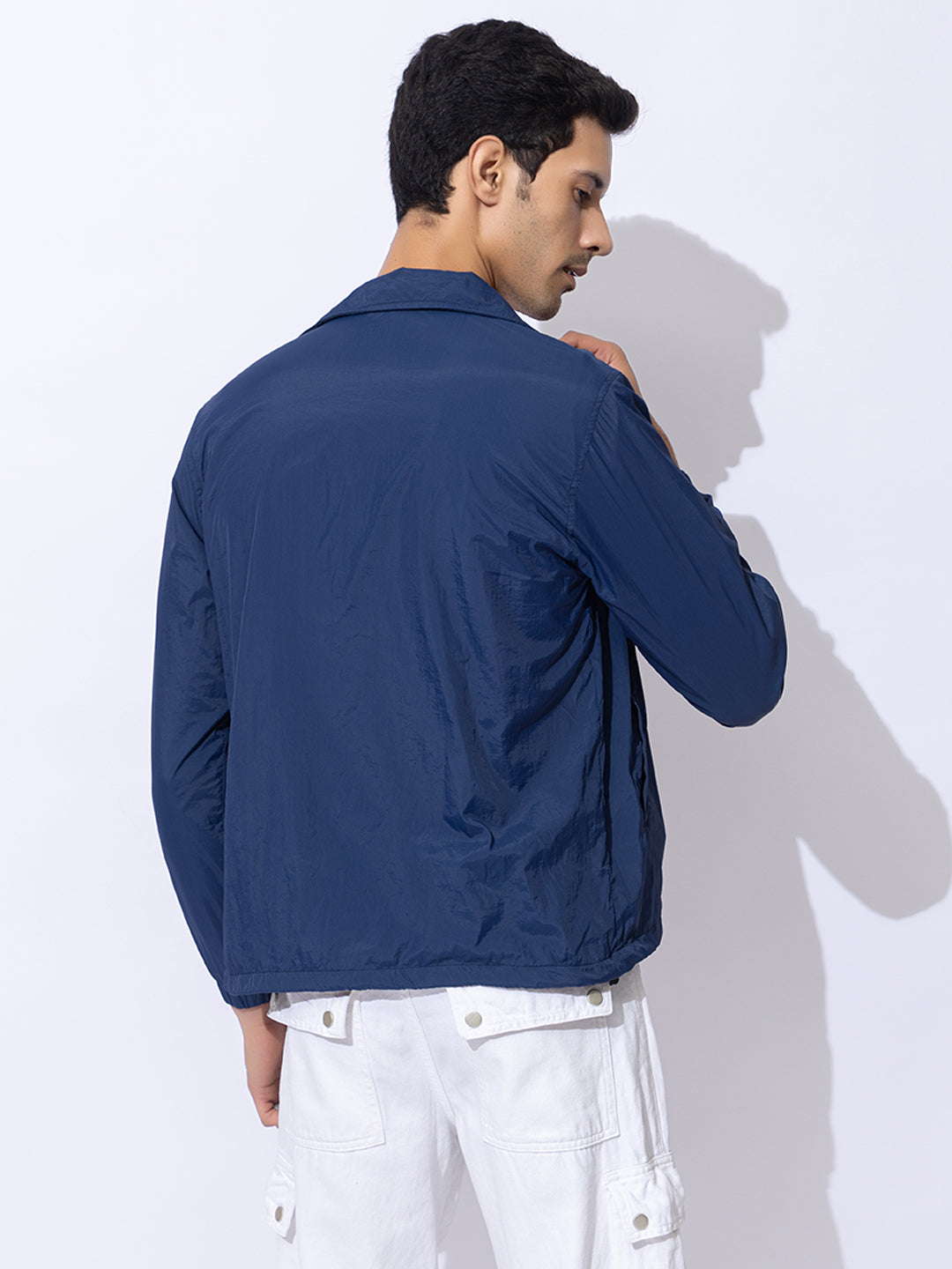 903 Light Utility Shacket I Mexican Blue