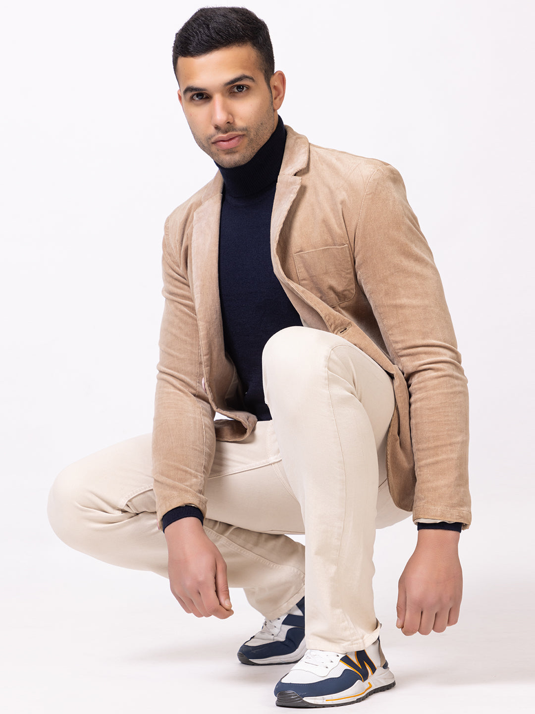 230 Turtle Neck Pullover I Wool I Woolmark Certified I Navy