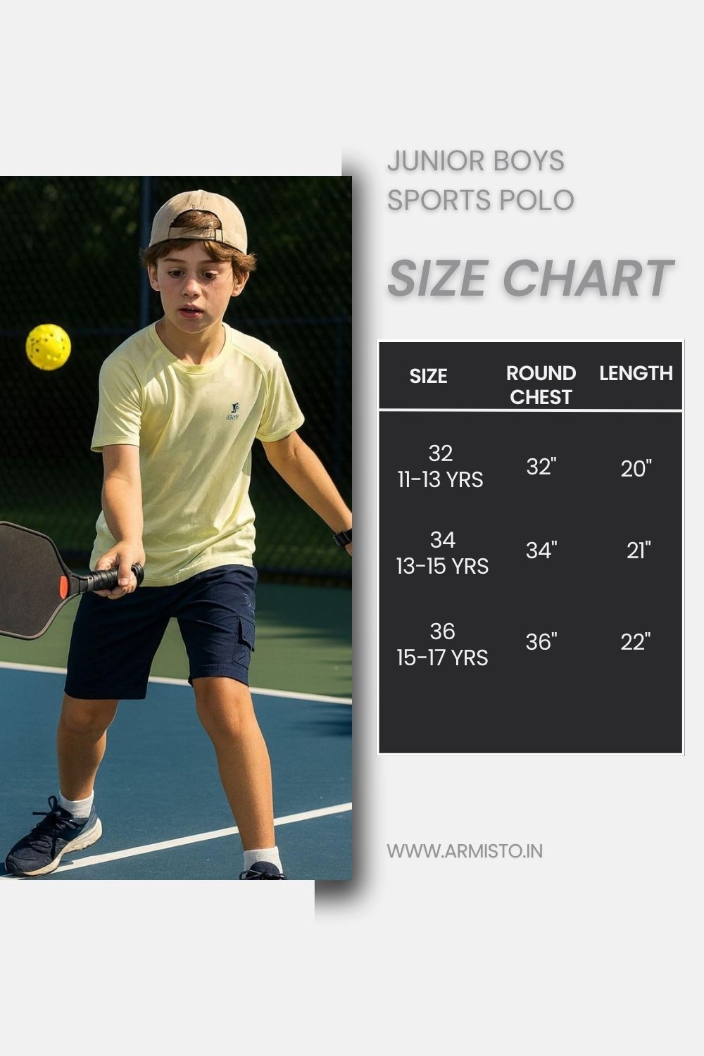 120 Boys Dri-Fit Sports T-shirt I Yellow