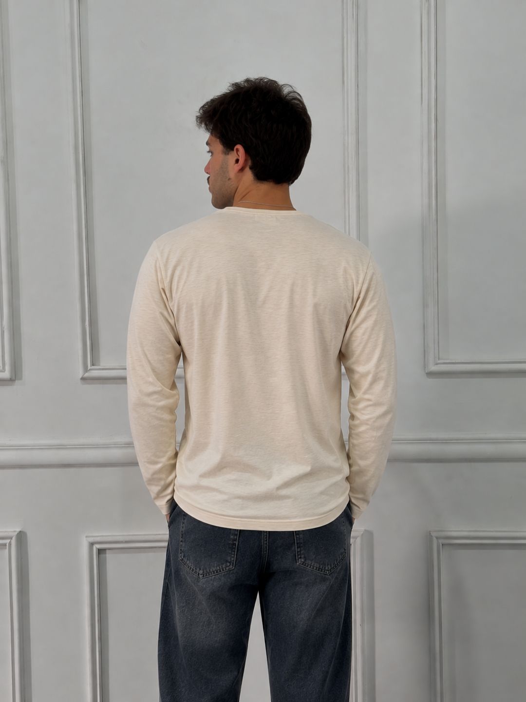 122 Dri-Fit Sports T-shirt I Oatmeal I Long Sleeves