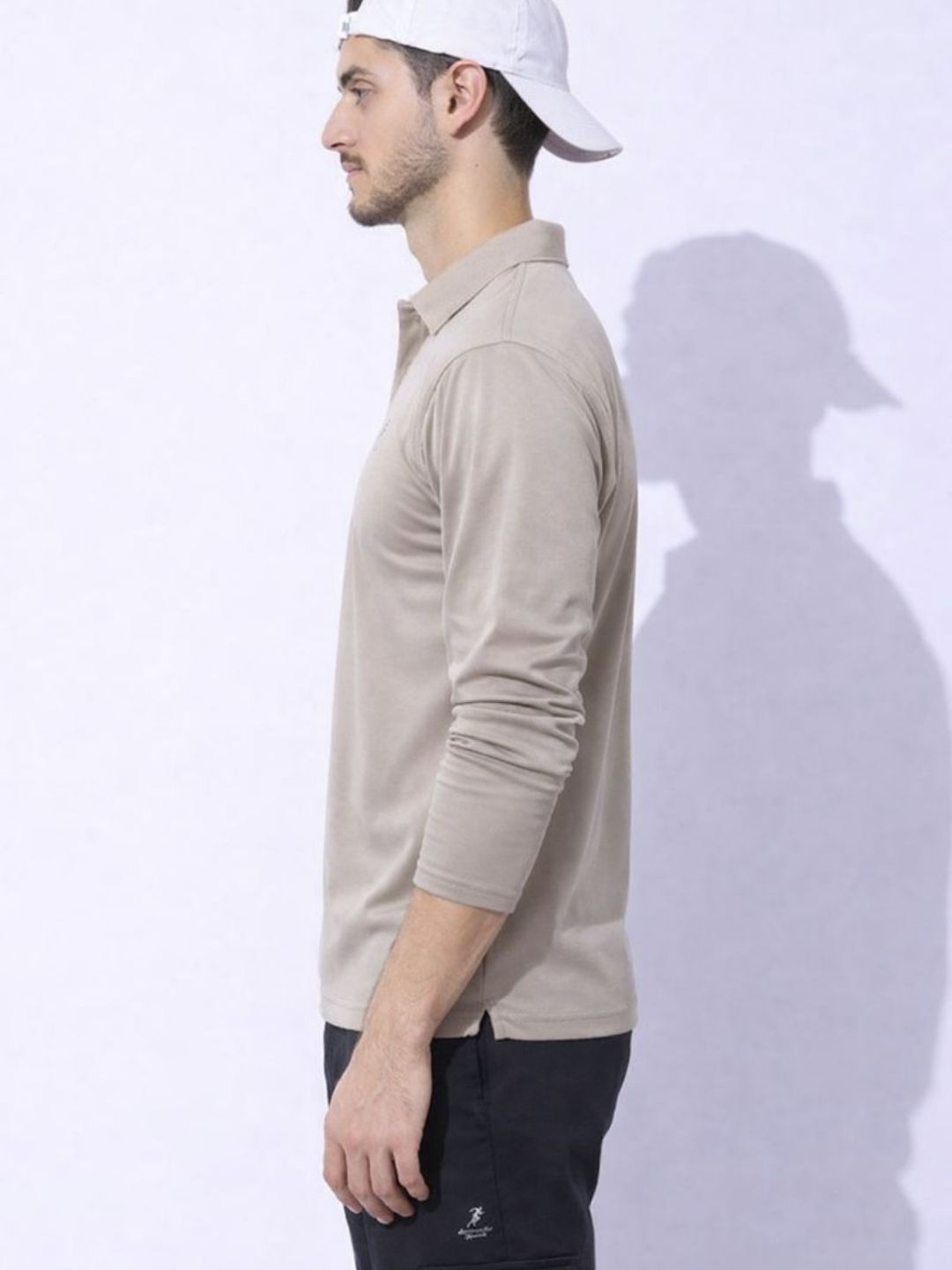 127 Polo Dri-Fit Sports T-shirt I Camel I Long Sleeves