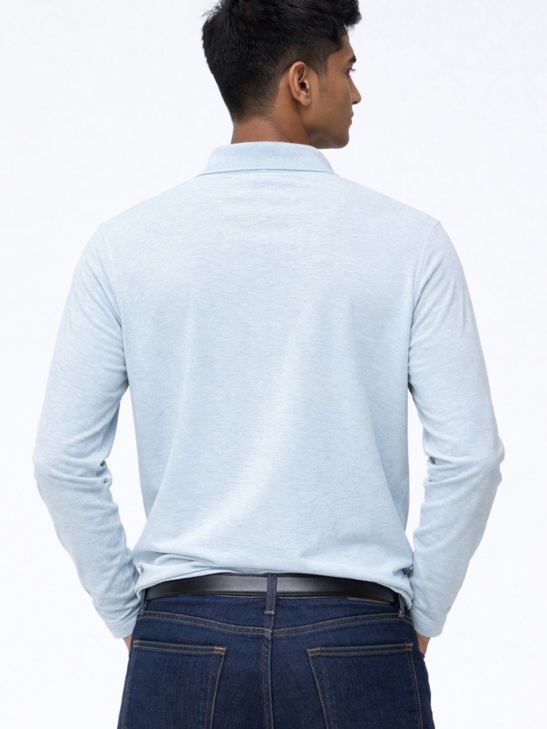 127 Polo Dri-Fit Sports T-shirt I Sky Blue I Long Sleeves