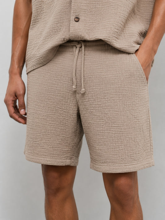 148 Resort Shorts Crochet I Sunkissed Beige