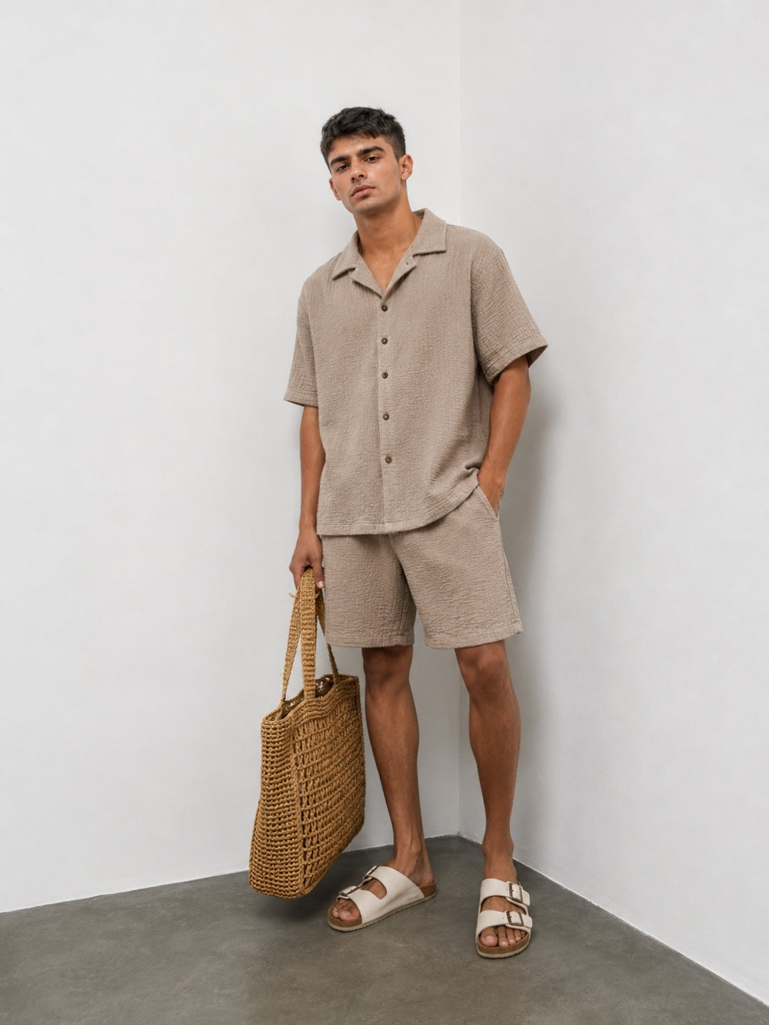 148 Resort Shorts Crochet I Sunkissed Beige