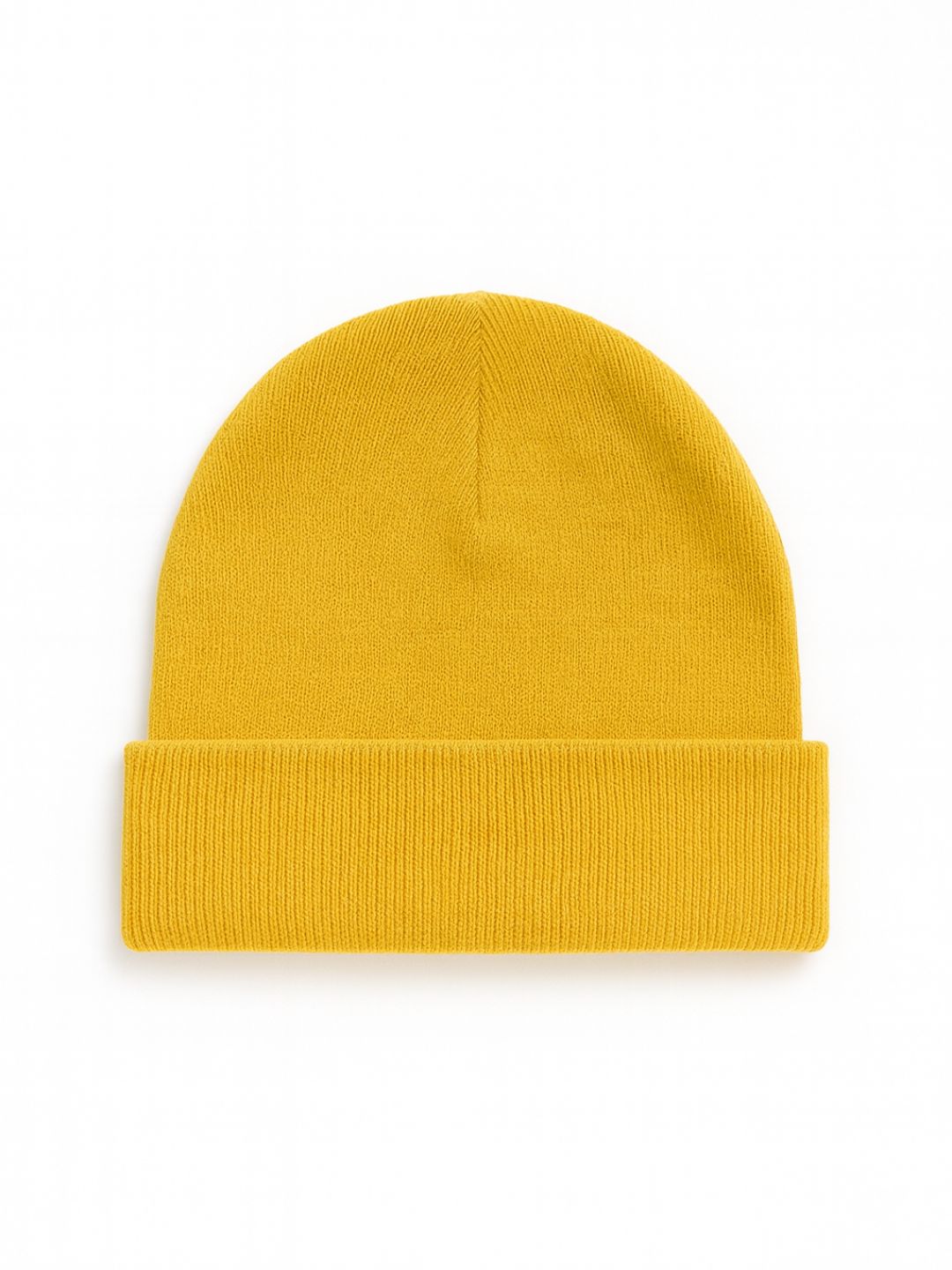 007 Rib Knitted Beanie I Mustard I Unisex Men