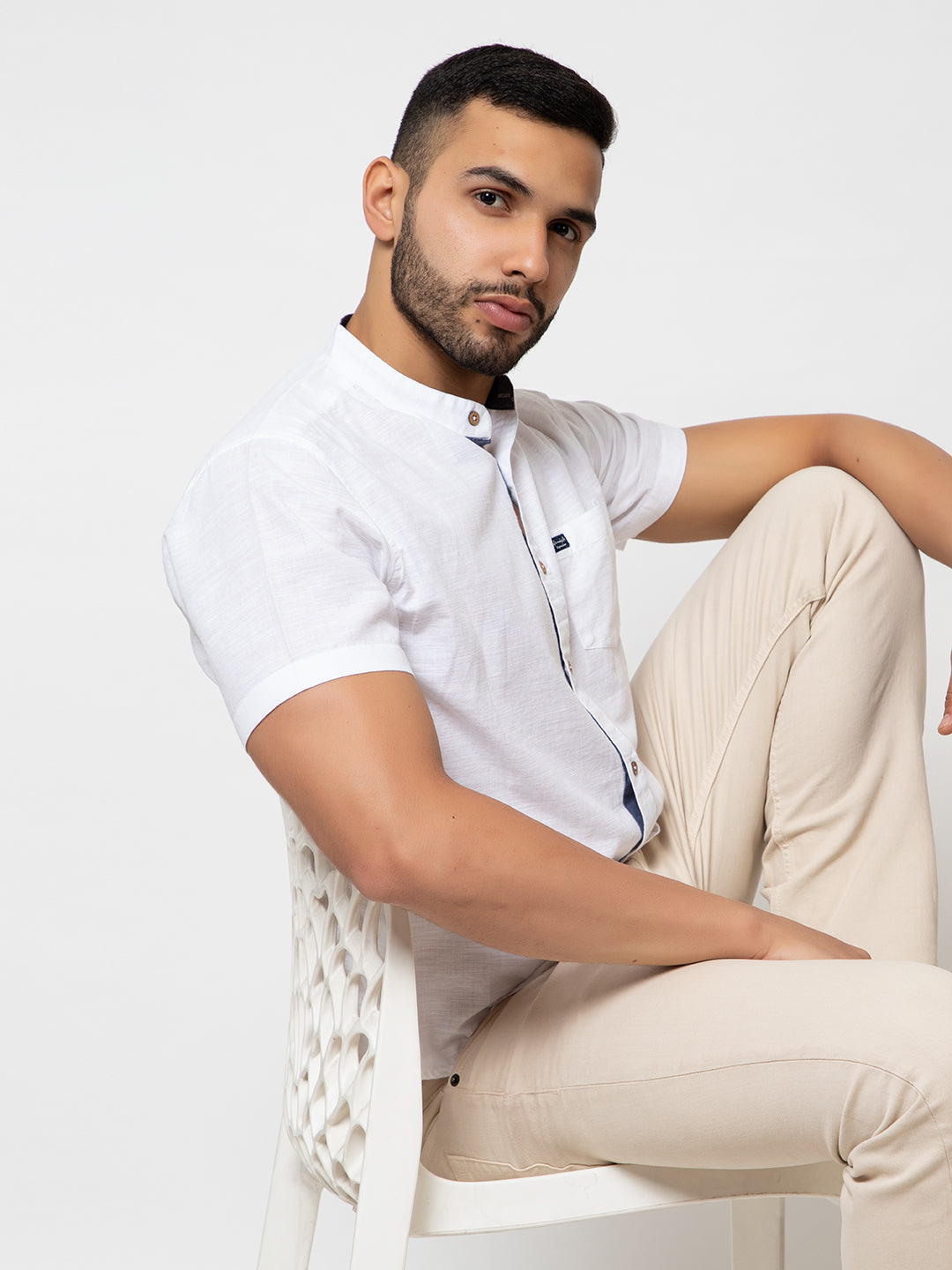 503 Men's Linen Shirt I Off-White