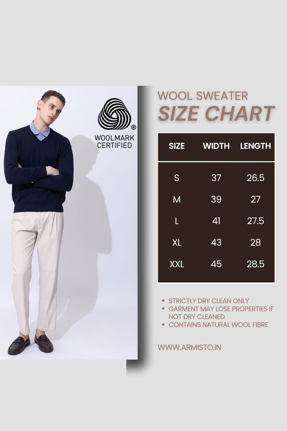 215 Solid Pullover I Wool I Woolmark Certified I Navy