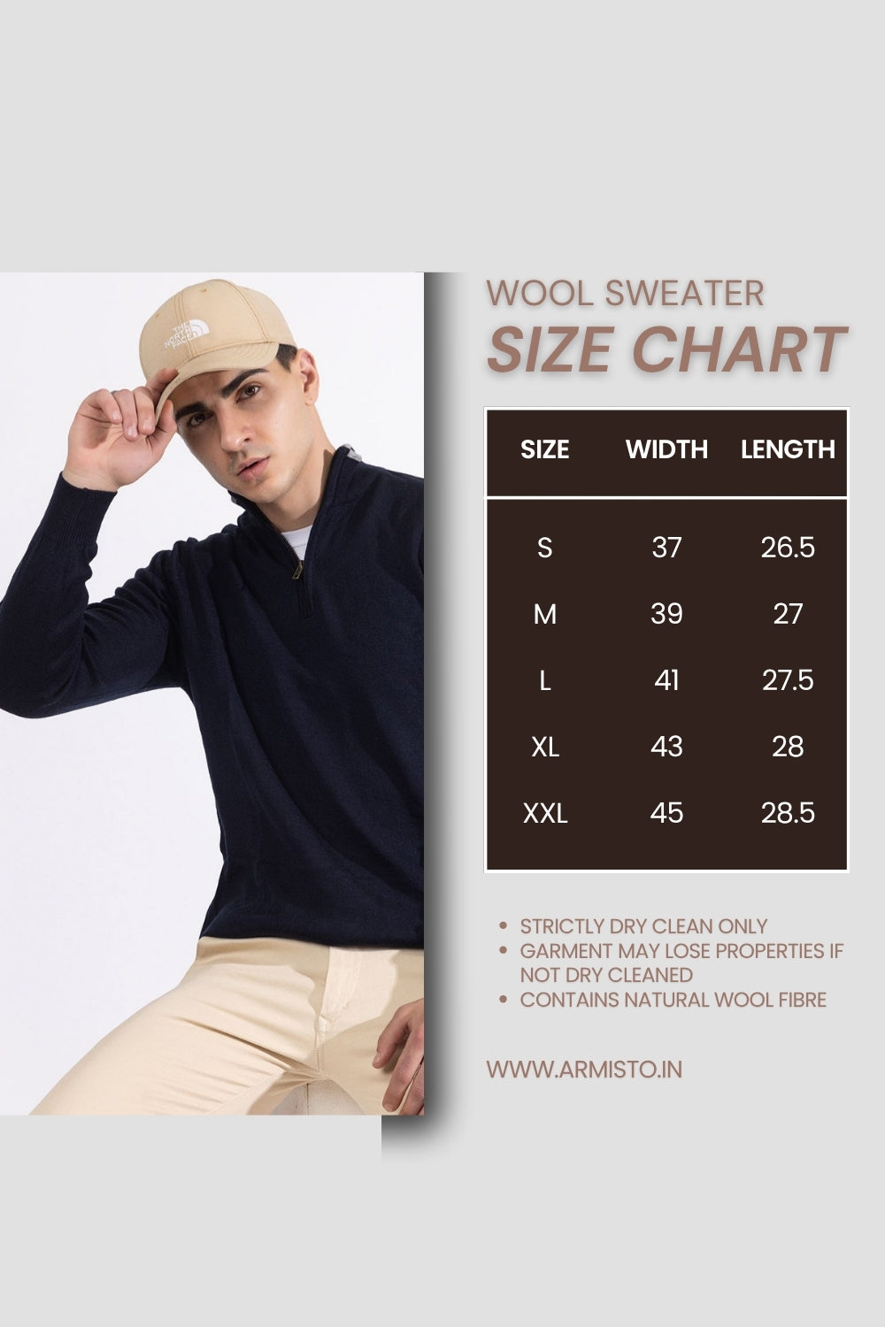 223 Half Zip Pullover I Wool I Woolmark Certified I Navy