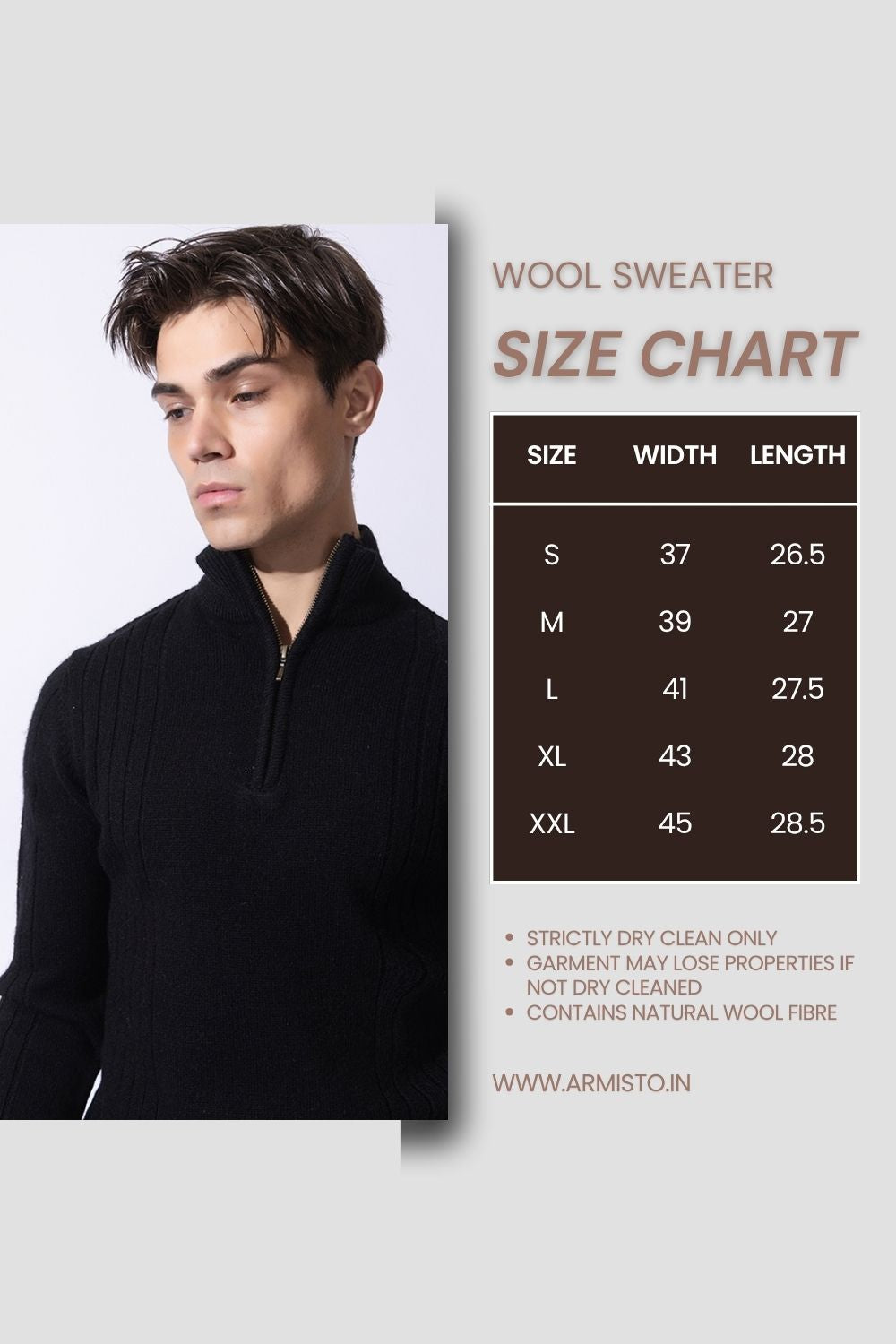 242 Chunky Cable Half Zip Pullover I Wool I Woolmark Certified I Black