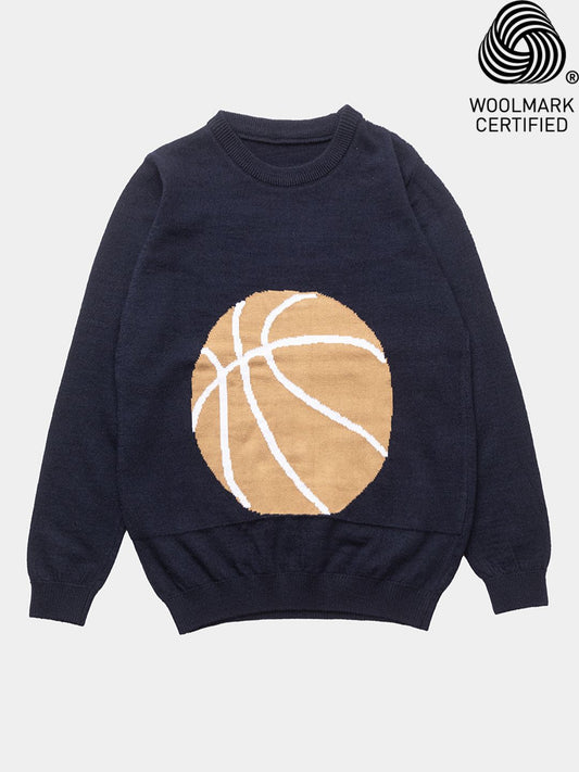 244 Boys Pullover I Wool I Woolmark Certified I Navy