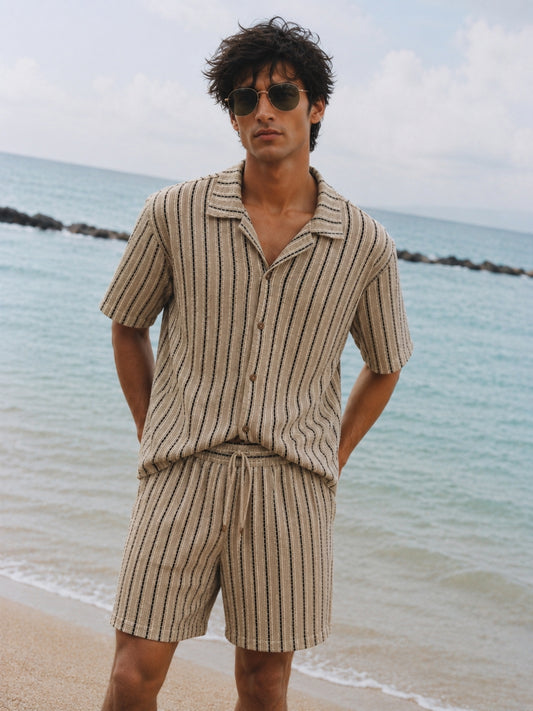 508 Crochet Resort Co-Ord Set I Camel