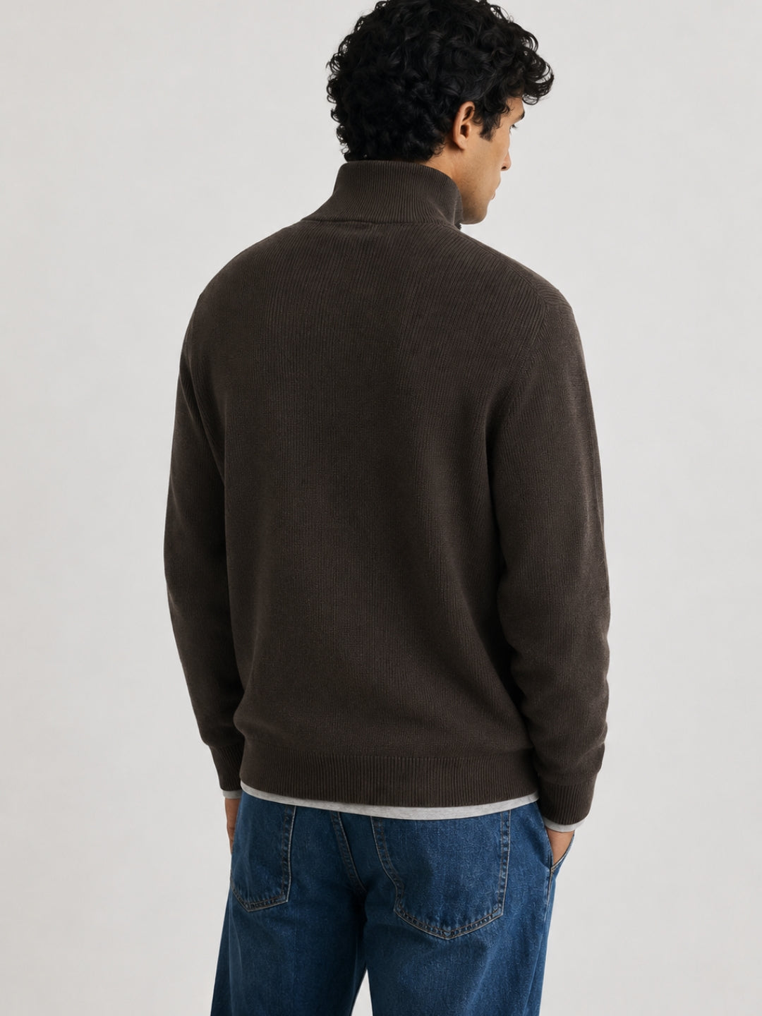 260 Half Zip Pullover I 100% Pure Wool I Woolmark Certified I Coffee Melange (Limited Edition) (Copy)
