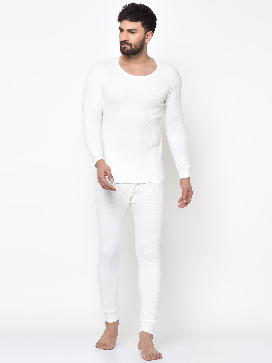 Pack of 2 Quilted Thermal Vest I White I Full Sleeves I