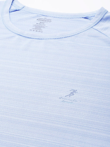 128 Textured Dri-Fit Sports Tshirt I Sky