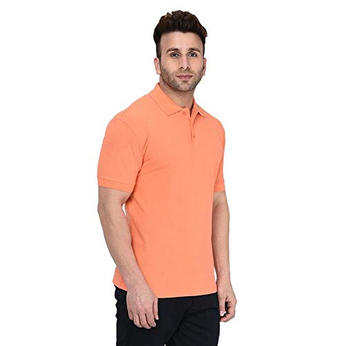 Men's Cotton Polo Basic I 107 Tangerine Orange