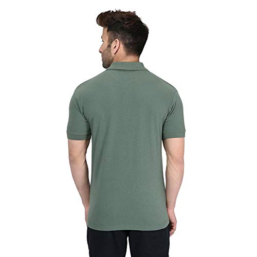 Men's Cotton Polo Basic I 107 Forest Green