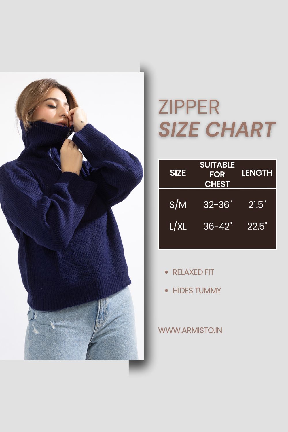 333 Half Zip Chunky Rib Knit Pullover