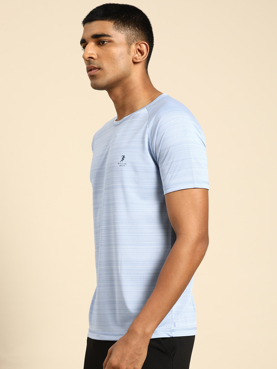 128 Textured Dri-Fit Sports Tshirt I Sky
