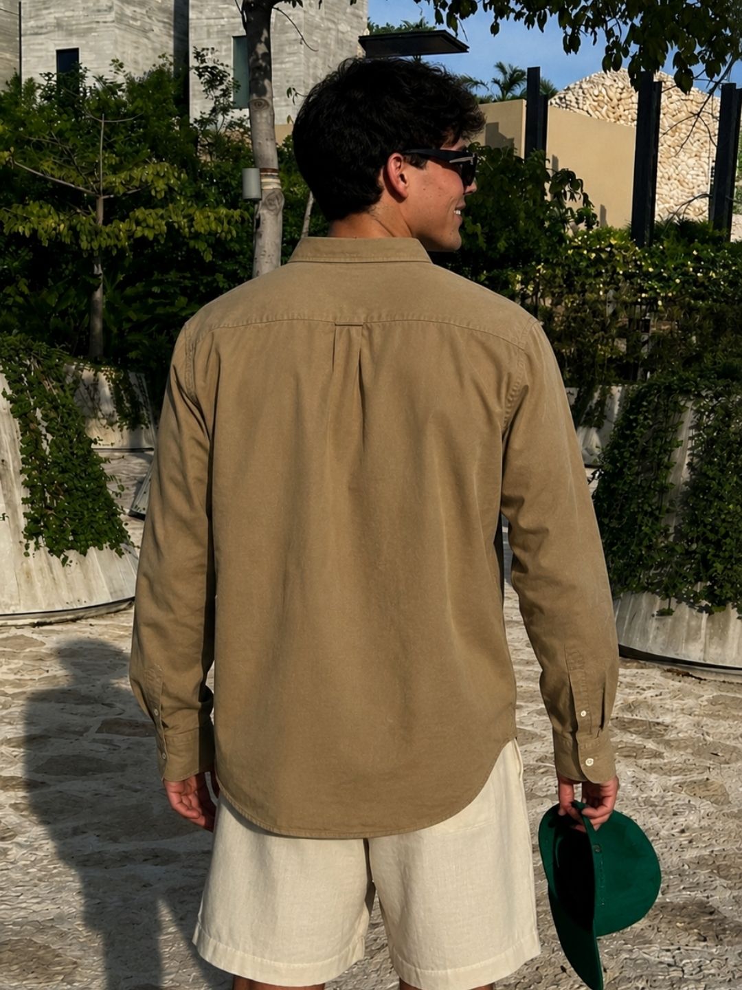 502 Men's Linen Shirt I Olive