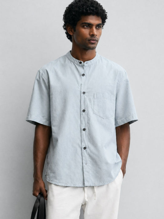 503 Men's Linen Shirt I Sky