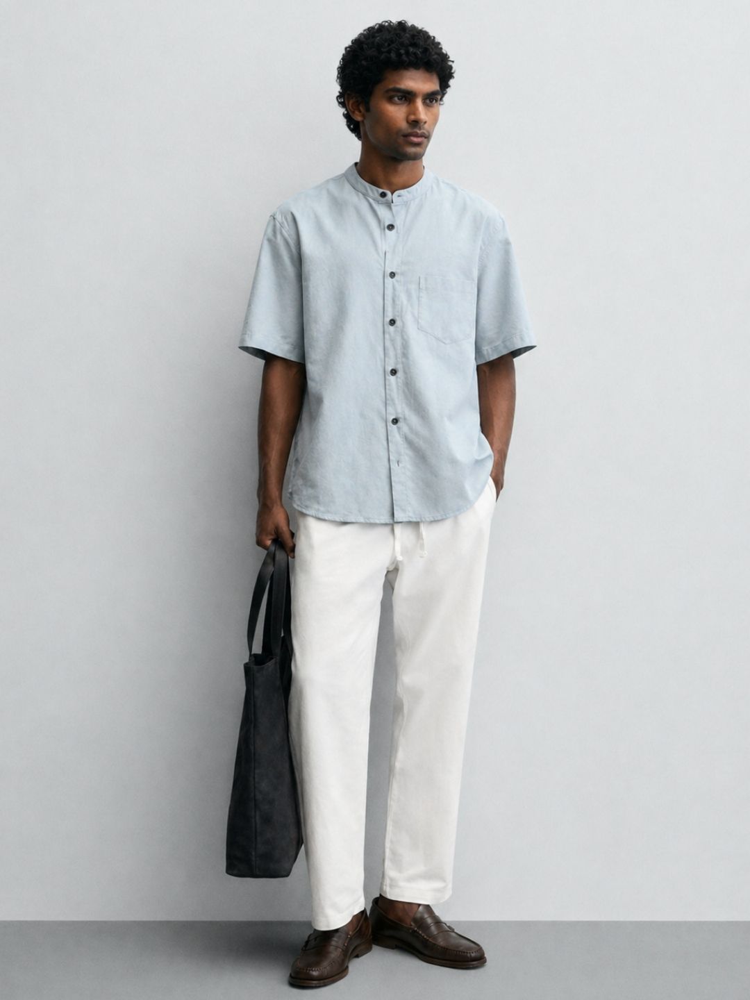 503 Men's Linen Shirt I Sky