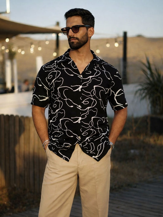 504 Men's Resort Shirt I Black